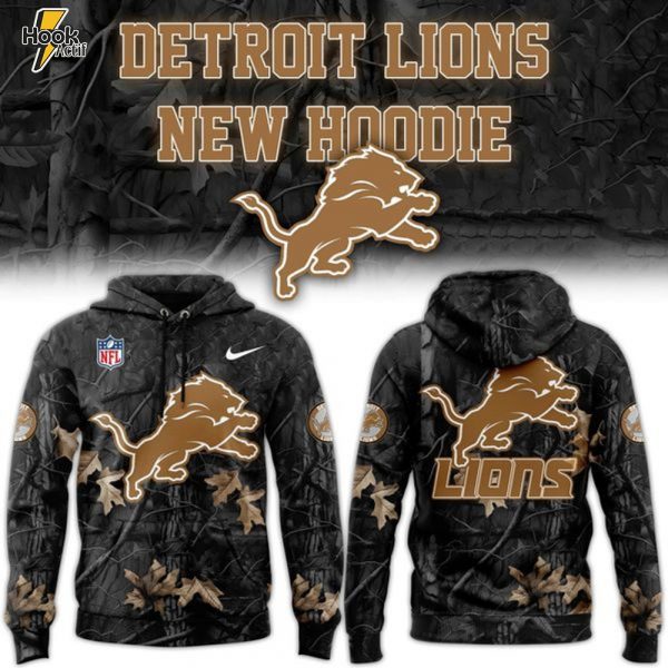 Detroit Lions New Camo 2025-2026 Hoodie