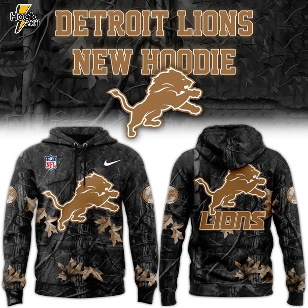 Detroit Lions New Camo 2025-2026 Hoodie Detroit Lions New Camo 2025-2026 Hoodie