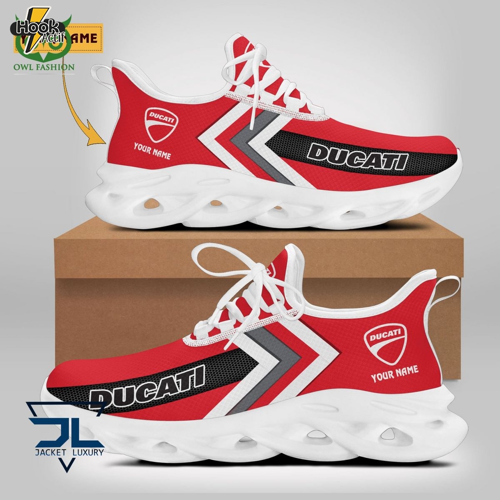 Ducati Custom Name Red Max Soul Shoes Ducati Custom Name Red Max Soul Shoes