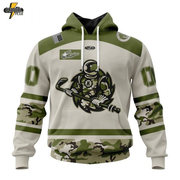 ECHL Fort Wayne Komets Personalized 2025/26 Military Appreciation Night Design Hoodie