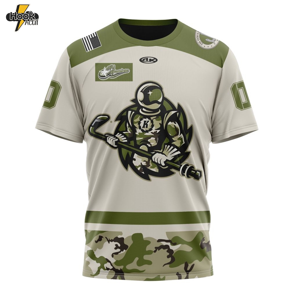 ECHL Fort Wayne Komets Personalized 2025/26 Military Appreciation Night Design Tshirt ECHL Fort Wayne Komets Personalized 2025/26 Military Appreciation Night Design Tshirt
