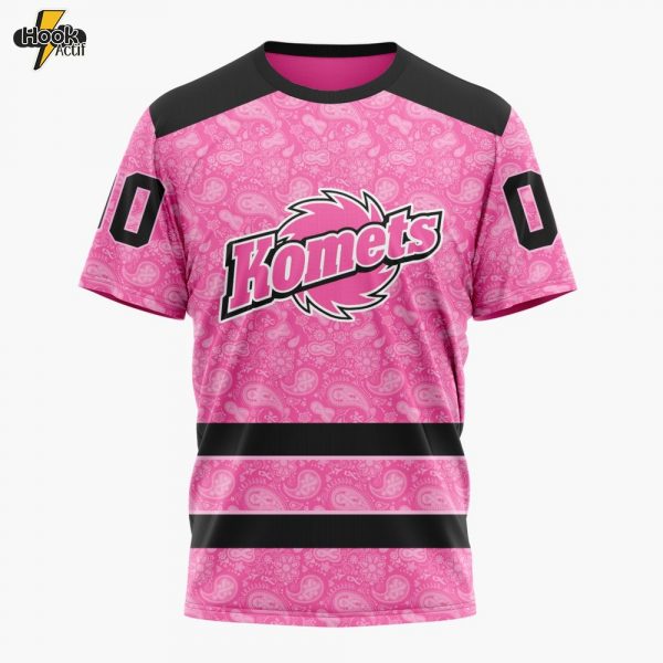 ECHL Fort Wayne Komets Special Pink Fights Breast Cancer Tshirt