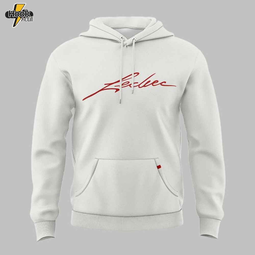 Ferrari F1 Charles Leclerc Signature White Hoodie - Limited Edition Ferrari F1 Charles Leclerc Signature White Hoodie - Limited Edition