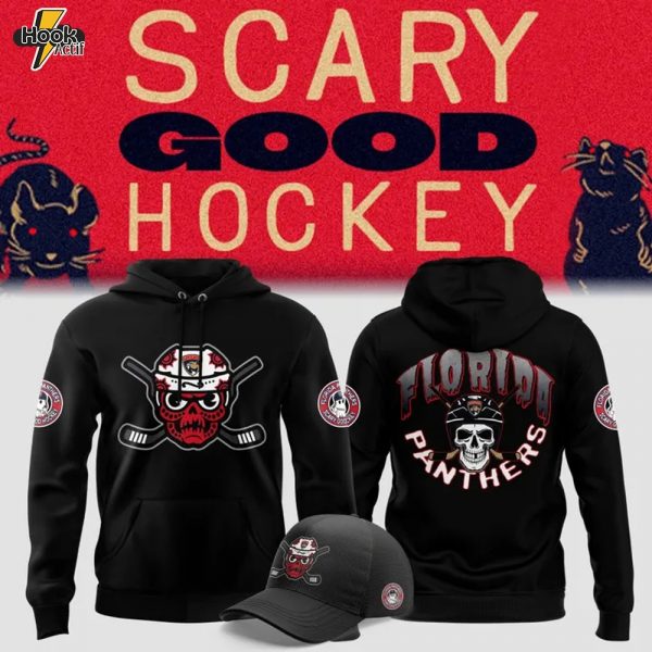Florida Panthers Spoockey Skull Limited Edition Hoodie, Cap 2025