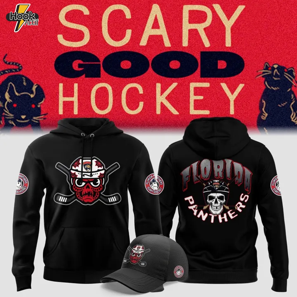 Florida Panthers Spoockey Skull Limited Edition Hoodie, Cap 2025 Florida Panthers Spoockey Skull Limited Edition Hoodie, Cap 2025