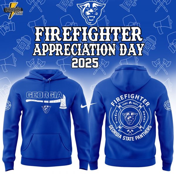Georgia State Panthers Firefighter Application Day Hoodie