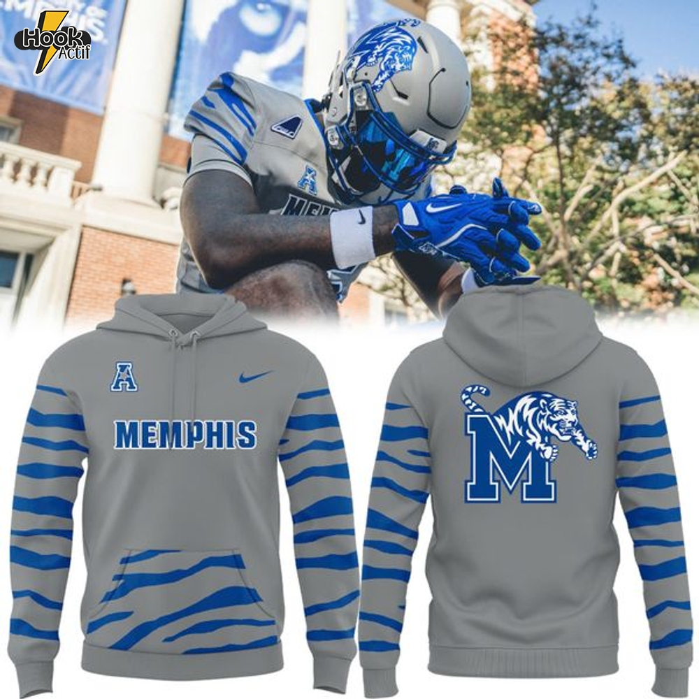 Gray Memphis Tigers Football Classic Gameday Hoodie - Special Edition Gray Memphis Tigers Football Classic Gameday Hoodie - Special Edition