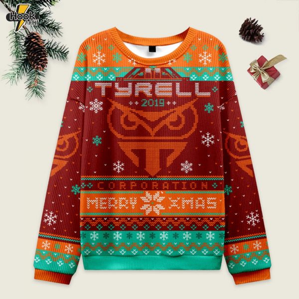 Happy Replicant Xmas Red Ugly Christmas Sweater Sweatshirt