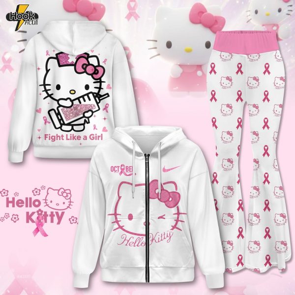 Hello Kitty Fight Like a Girl Premium Zip Hoodie