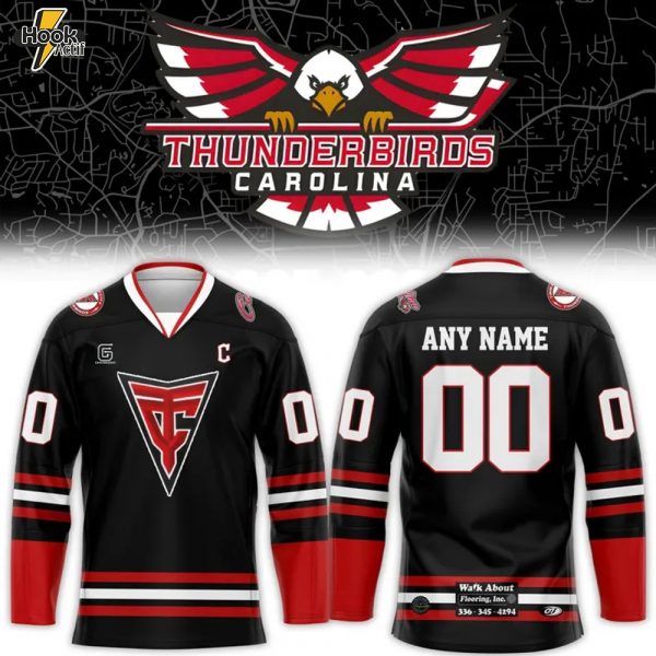 Carolina Thunderbirds New Season 2025-2026 Special Hockey Jersey - Black