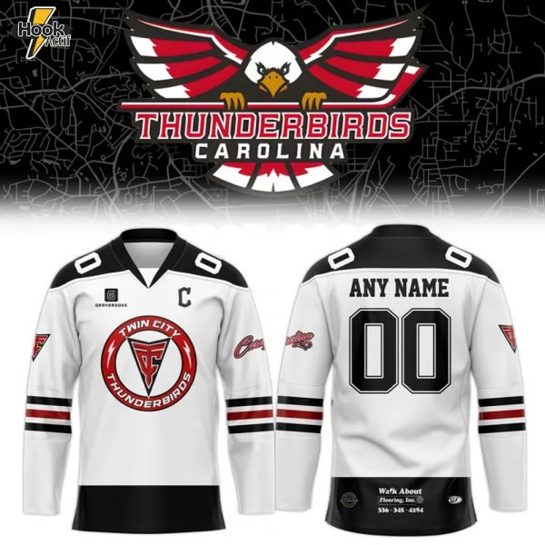 Carolina Thunderbirds New Season 2025-2026 Special Hockey Jersey - White