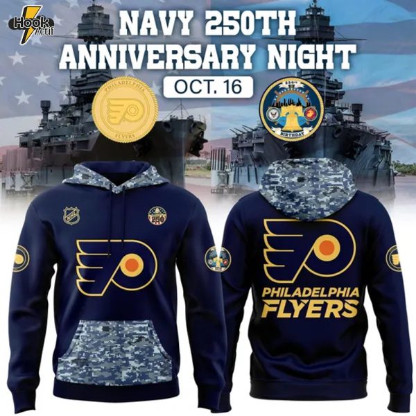 Exclusive Philadelphia Flyers x Navy 250th Anniversary Night Hoodie