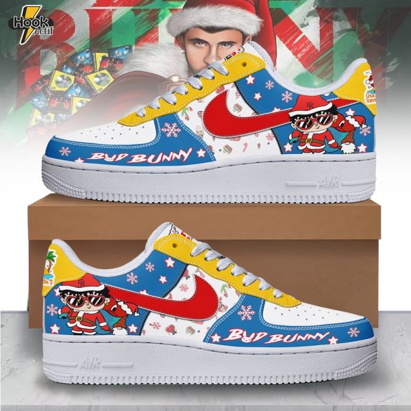Gleammerch Bad Bunny x Christmas Air Low-Top Sneakers Shoes For Men And Women