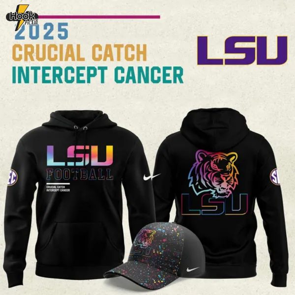 LSU Tigers football 2025 Crucial Catch Hoodie