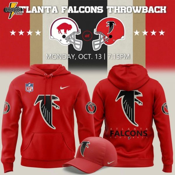 Limited Edition Atlanta Falcons 2025 Classic Logo Hoodie-RED
