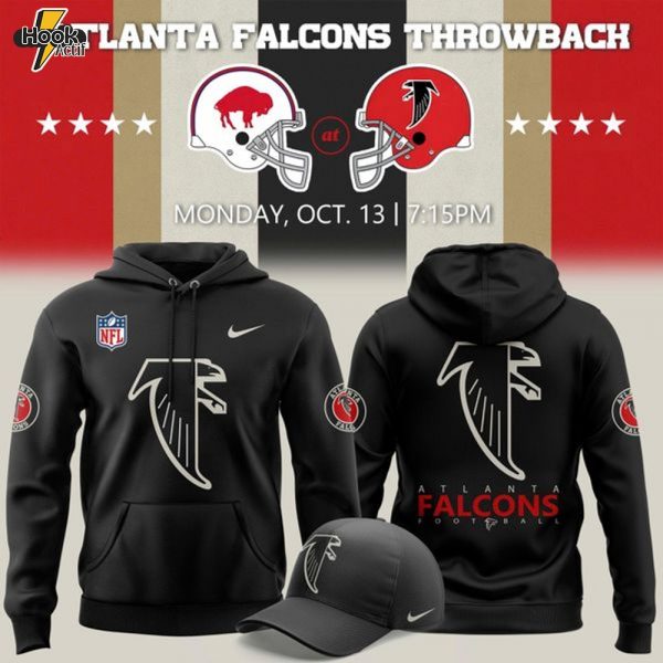 Limited Edition Atlanta Falcons 2025 Classic Logo Hoodie-black