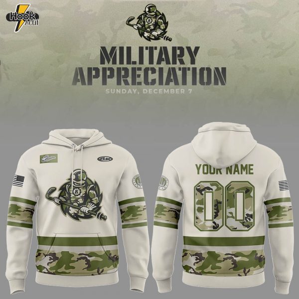 Limited Edition Komets Military Appreciation Night Custom Hoodie