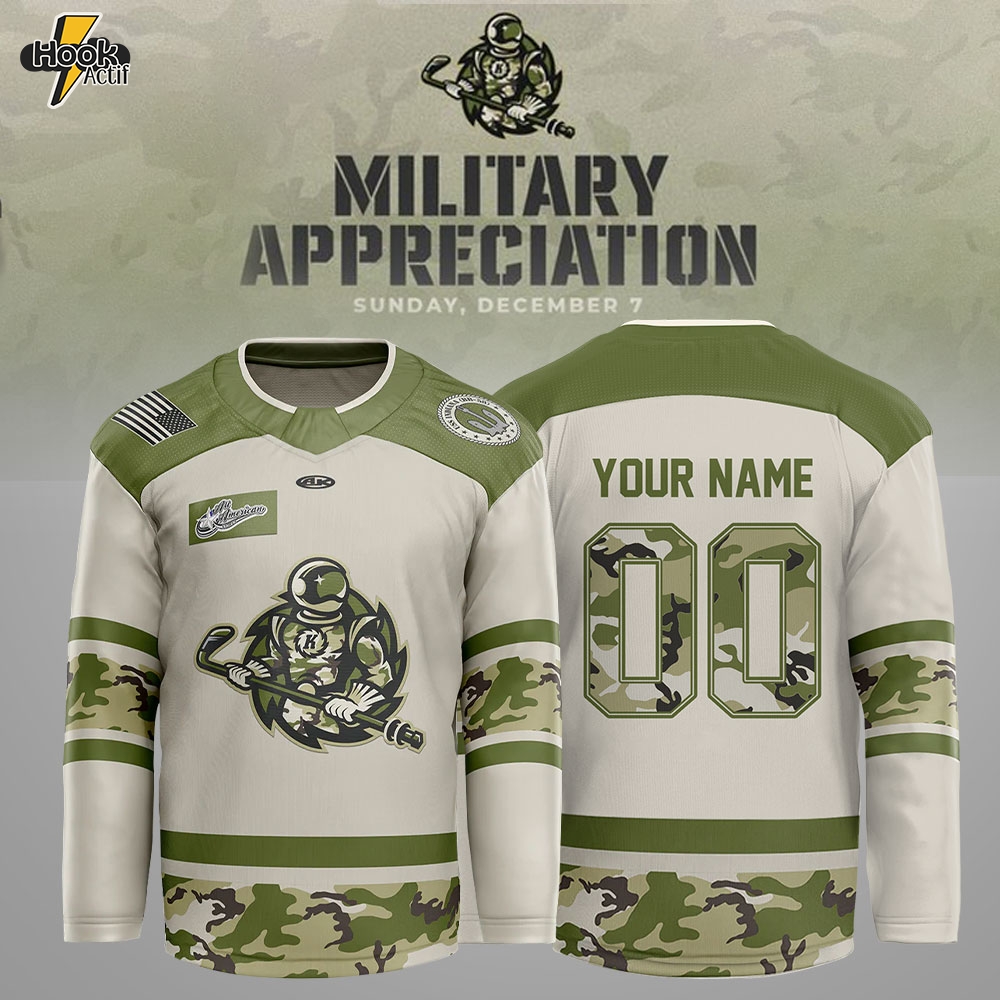 Limited Edition Komets Military Appreciation Night Custom Jersey Limited Edition Komets Military Appreciation Night Custom Jersey