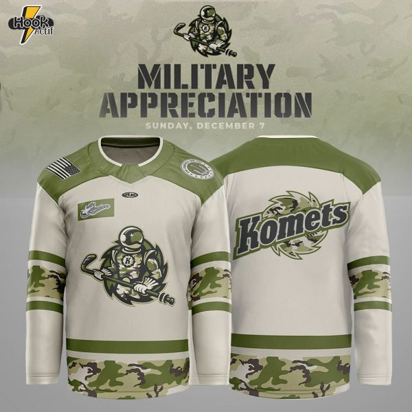 Limited Edition Komets Military Appreciation Night Jersey