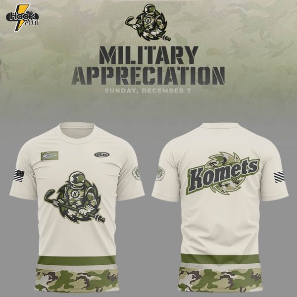 Limited Edition Komets Military Appreciation Night Tshirt