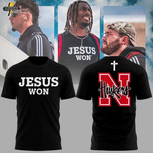 Limited Edition Nebraska Football Jesus Won Tshirt