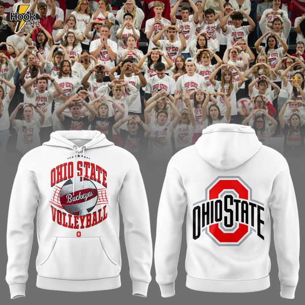 Limited Edition Ohio State Volleyball Hoodie - White