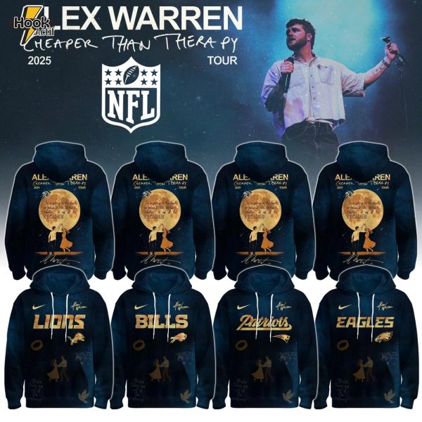 NFL x Alex Warren ?Cheaper Than Therapy? Tour 2025 Hoodie Limited Edition Selling Out Fast
