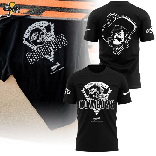 Oklahoma State Cowboys Blackout 2025 Special T-Shirt