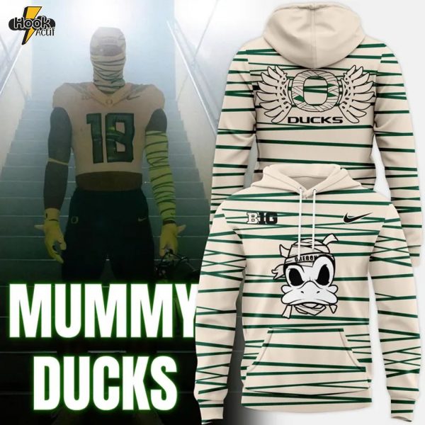 Oregon Ducks Cream ''Mummy Ducks'' 2025 Special Hoodie