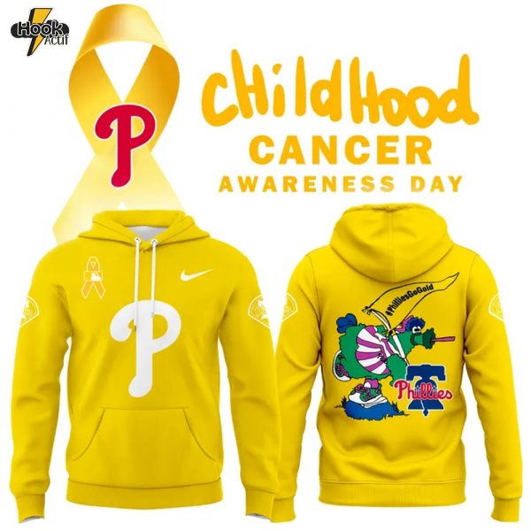 Philadelphia Phillies x Childhood Cancer Awareness Day 2025 Special Hoodie