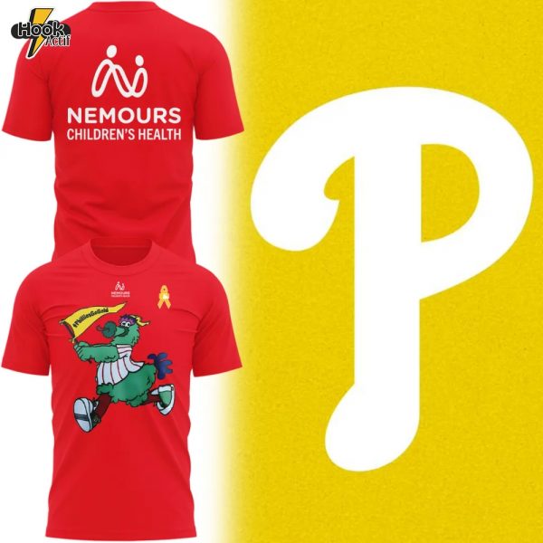 Philadelphia Phillies x Nemours Childhood Cancer T-Shirt - Red