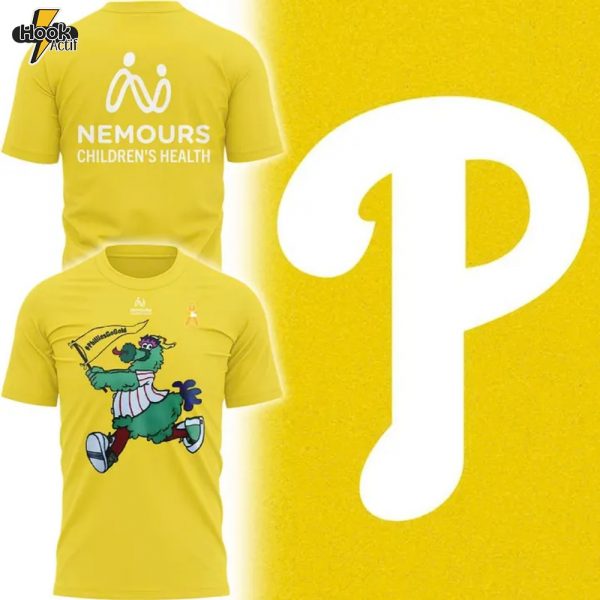 Philadelphia Phillies x Nemours Childhood Cancer T-Shirt - Yellow