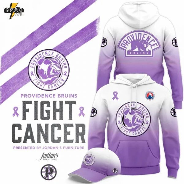 Providence Bruins x 2025 Hockey Fight Cancer Special Hoodie
