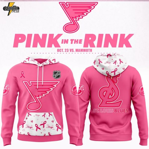 St. Louis Blues 2025 "Pink in the Rink" Special Hoodie