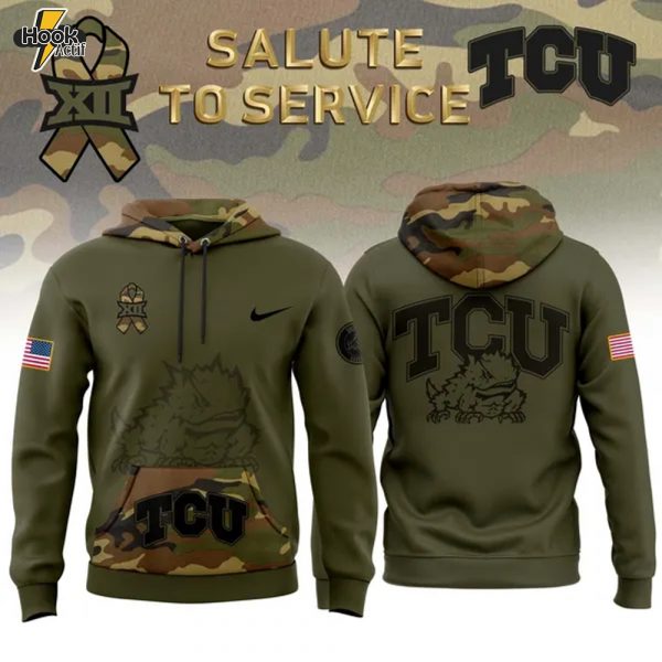 TCU Football Limited Edition Military Hoodie