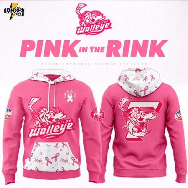 Toledo Walleye 2025 "Pink in the Rink" Special Hoodie