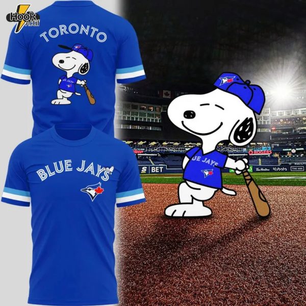 Toronto Blue Jays Peanuts Night Snoopy T-shirt - Limited Edition