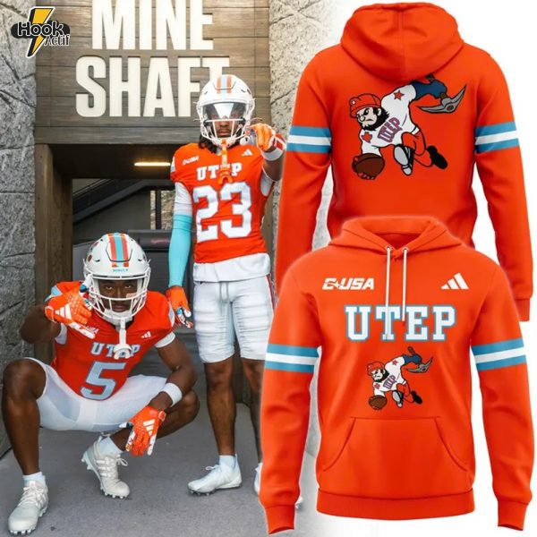 UTEP Miners Football 2025 93rd Homecoming Special Orange Hoodie