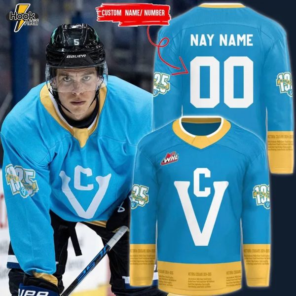 Victoria Royals x 2025 Victoria Cougars Night Special Hockey Jersey