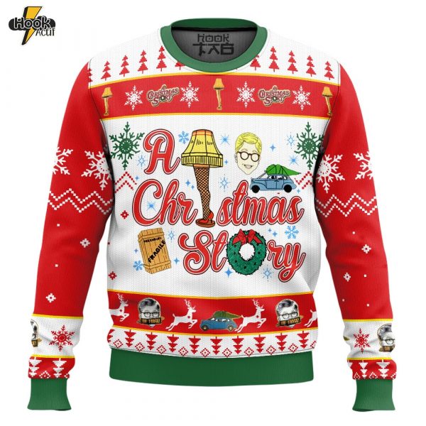 Hooktab A Christmas Story Ugly Christmas Sweater