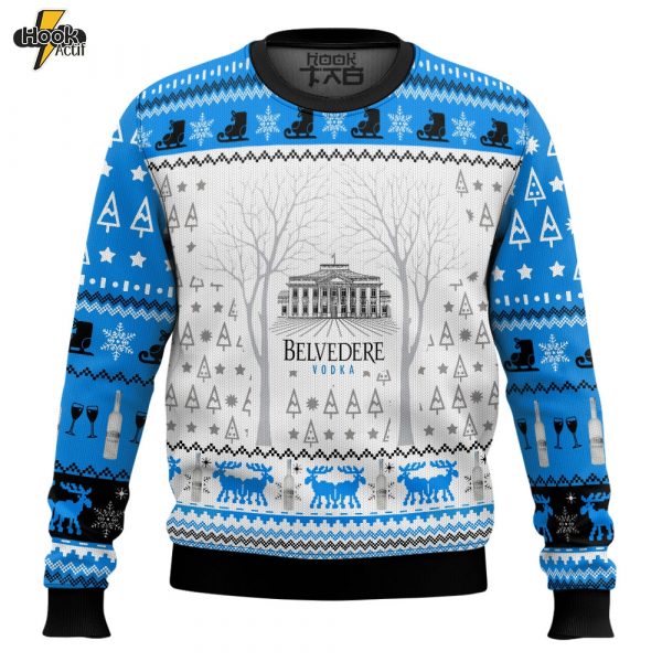 Hooktab Belvedere Vodka Ugly Christmas Sweater