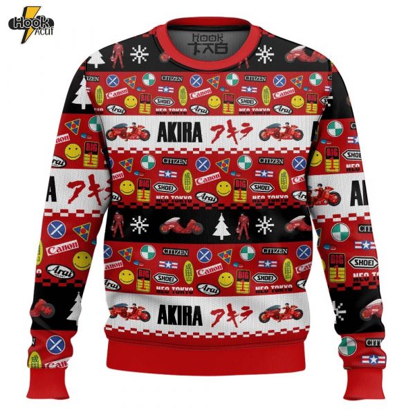Hooktab Bike Decals Akira Ugly Christmas Sweater