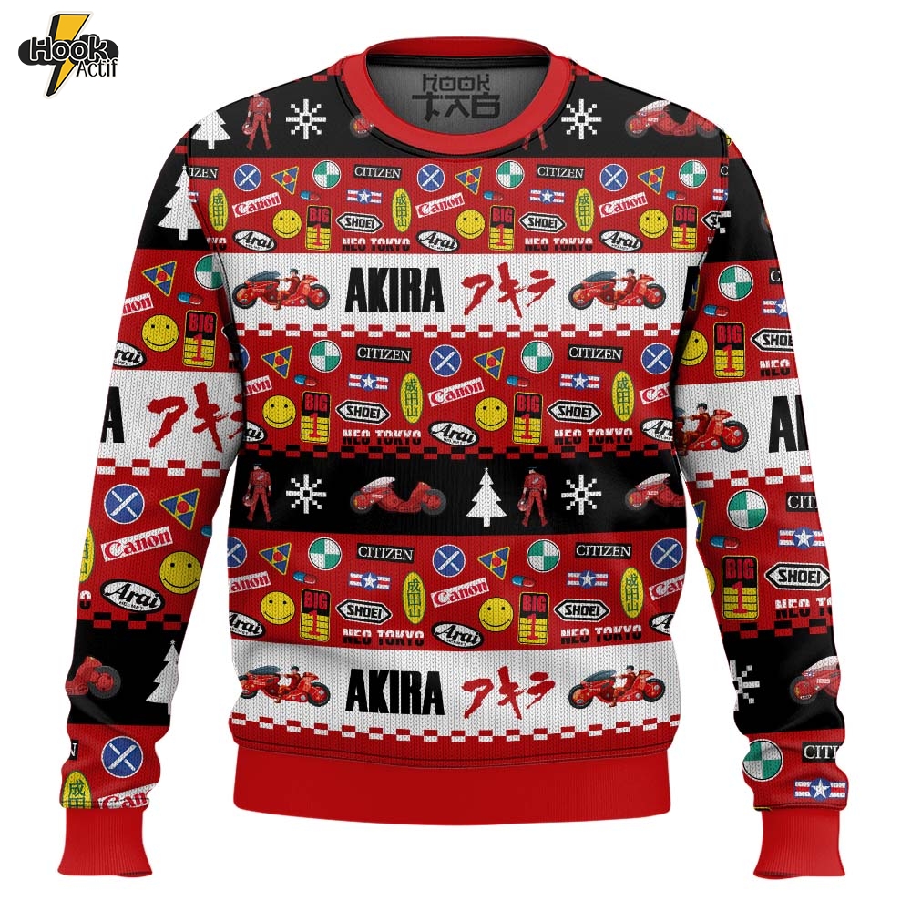 Hooktab Bike Decals Akira Ugly Christmas Sweater Hooktab Bike Decals Akira Ugly Christmas Sweater