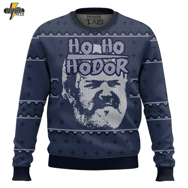 Hooktab Ho Ho Hodor Game Of Thrones Ugly Christmas Sweater