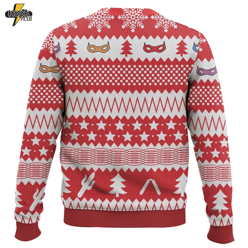 Hooktab Red Xmas Teenage Mutant Ninja Turtles Ugly Christmas Sweater Hooktab Red Xmas Teenage Mutant Ninja Turtles Ugly Christmas Sweater