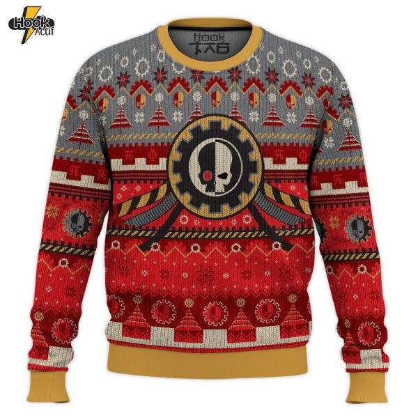 Hooktab Warhammer 40k Adeptus Mechanicus Ugly Christmas Sweater