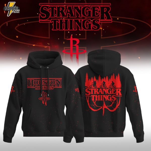 Houston Rockets x Stranger Things Night Special Editions Hoodie