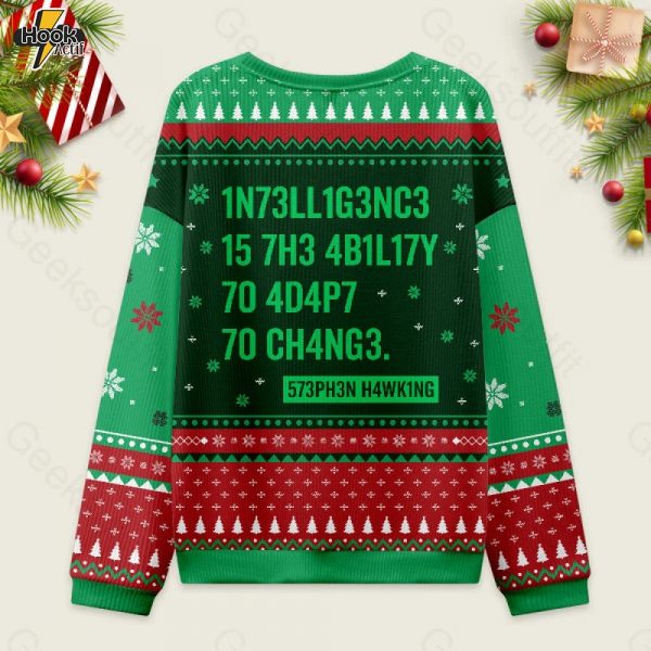 Intelligence-Stephen-Hawking-Science-Green-Ugly-Christmas-Fuzzy-Fleece-Sweatshirt-2.jpg
