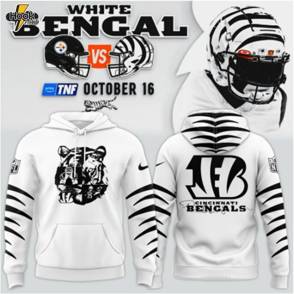 Limited Edition Cincinnati Bengals White Hoodie