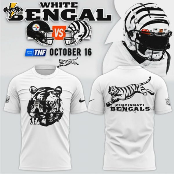 Limited Edition Cincinnati Bengals White T-shirt